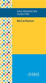 McCarthyism : the fight for America. Documented answers to questions asked by friend and foe cover image cdn