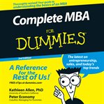 Complete MBA For Dummies : 2nd Edition cover image cdn