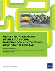 Gender mainstreaming in kalahiئcidss national community-driven development program. An Assessment cover image cdn