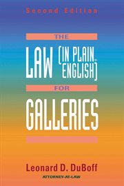 The Law (in Plain English) for Galleries cover image cdn