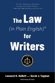 The Law (in Plain English) for Writers (Fifth Edition) cover image cdn