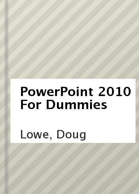 PowerPoint 2010 for dummies cover image cdn