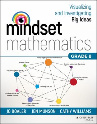Mindset mathematics : visualizing and investigating big ideas, grade 8  cover image cdn