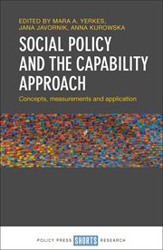 Social policy and the capability approach : concepts, measurements and application cover image cdn