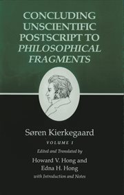 Kierkegaard's writings, xii, volume i. Concluding Unscientific Postscript to Philosophical Fragments cover image cdn