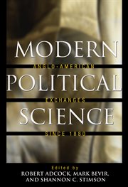 Modern political science. Anglo-American Exchanges since 1880 cover image cdn