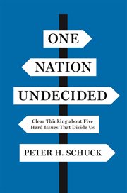 One nation undecided. Clear Thinking about Five Hard Issues That Divide Us cover image cdn
