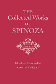 The collected works of spinoza, volume i cover image cdn