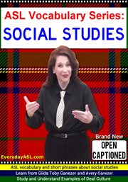 Asl vocabulary series: social studies cover image cdn