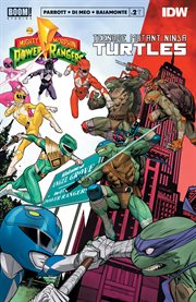Mighty morphin power rangers/teenage mutant ninja turtles. Issue 2 cover image cdn