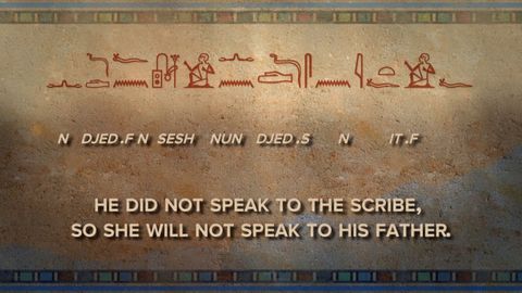 Decoding the Secrets of Egyptian Hieroglyphs. Episode 18, Negation in Ancient Egyptian Sentences cover image cdn