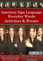 American sign language everyday words: activities & events cover image cdn
