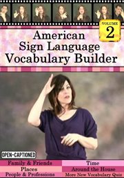 American sign language vocabulary builder, vol. 2 cover image cdn