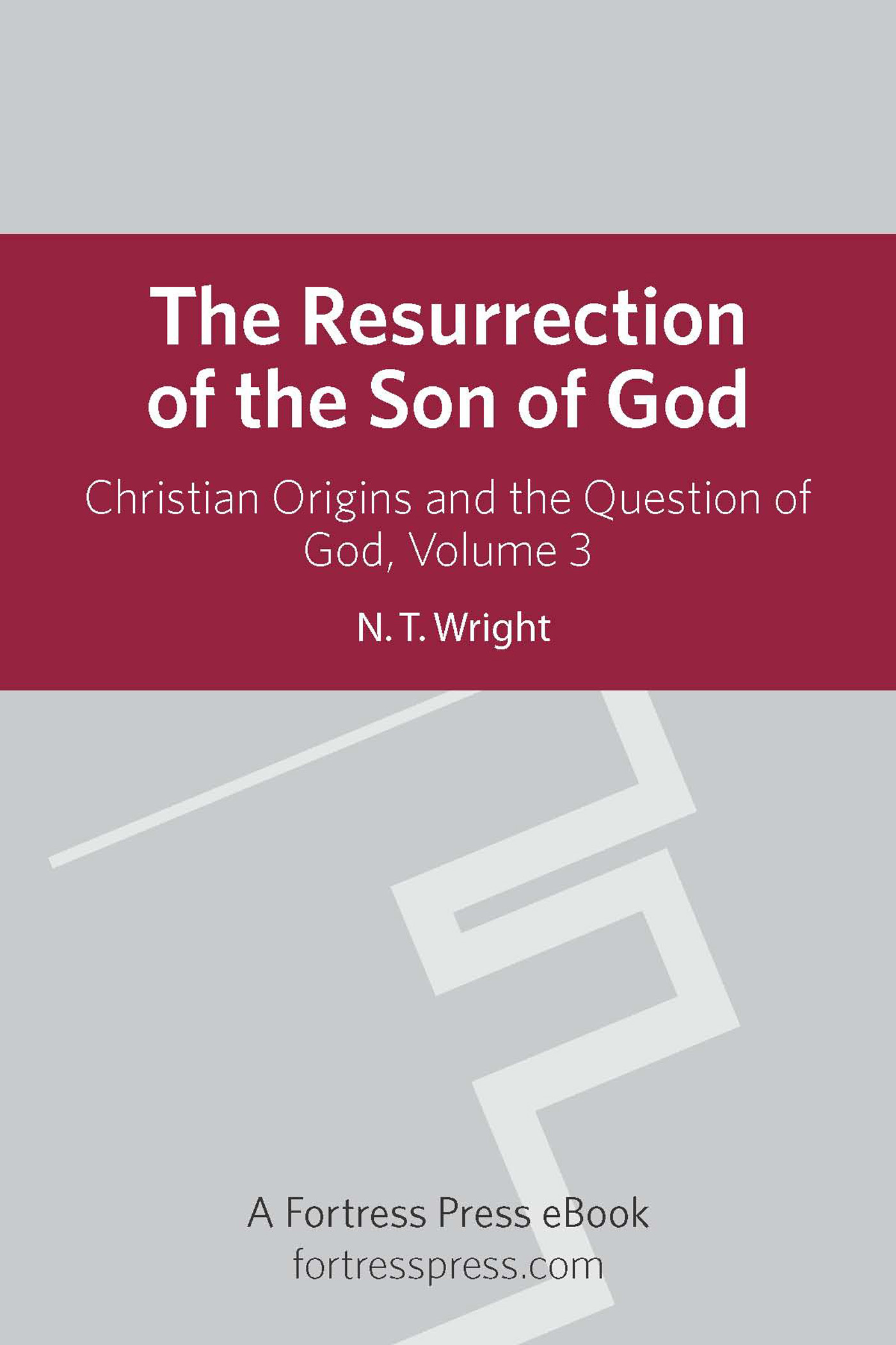Resurrection Son of God V3 Christian Origins and the Question of God cover image cdn