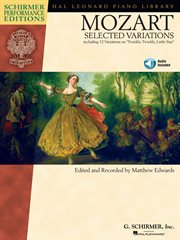 Mozart - selected variations (songbook). Piano cover image cdn