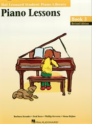Piano lessons book 3 (music instruction). Hal Leonard Student Piano Library cover image cdn