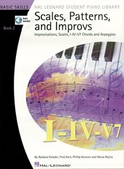 Scales, patterns and improvs - book 2 (music instruction). Improvisations, Scales, I-IV-V7 Chords and Arpeggios cover image cdn