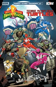 Mighty Morphin Power Rangers/Teenage Mutant Ninja Turtles. Issue 5 cover image cdn