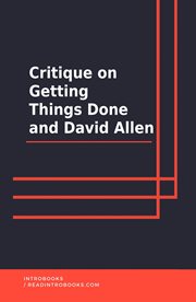 Critique on getting things done and david allen cover image cdn