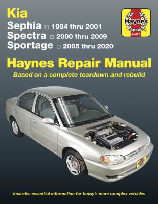 Kia Sephia, Spectra, & Sportage automotive repair manual  cover image cdn