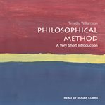 Philosophical method. A Very Short Introduction cover image cdn