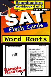SAT exambusters flash cards : word roots cover image cdn
