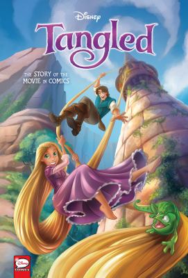Tangled : the story of the movie in comics  cover image cdn