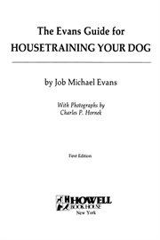 The Evans guide for housetraining your dog cover image cdn