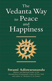 The Vedanta way to peace and happiness cover image cdn
