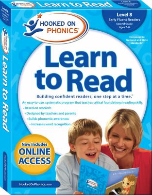 Hooked on phonics : learn to read. Level 8, Early fluent readers, Second grade, ages 7-8 cover image cdn