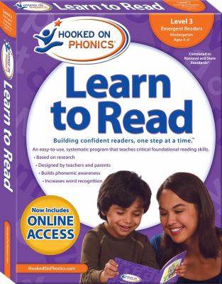 Hooked on phonics : learn to read. Level 3, Emergent readers, kindergarten, ages 4-6 cover image cdn
