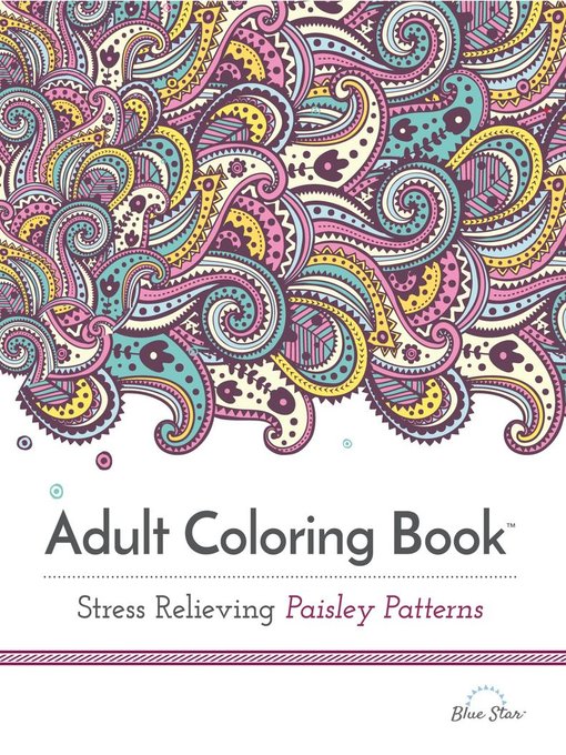 Adult coloring book: stress relieving paisley patterns cover image cdn