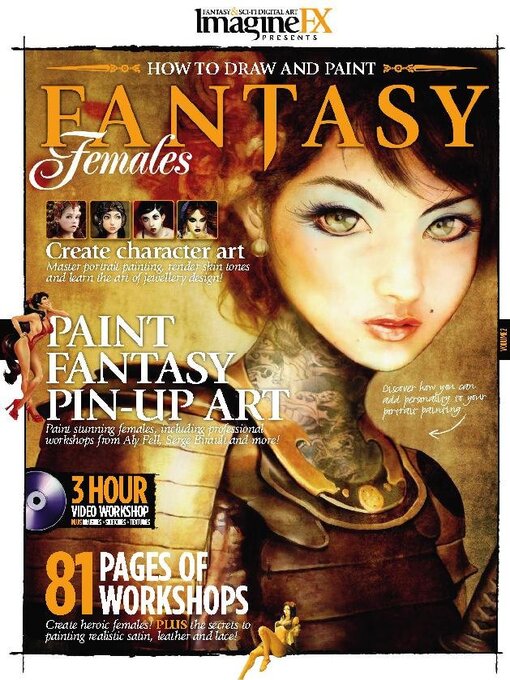 Imaginefx presents how to draw & paint fantasy females  cover image cdn