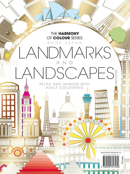 Colouring book: landmarks and landscapes cover image cdn