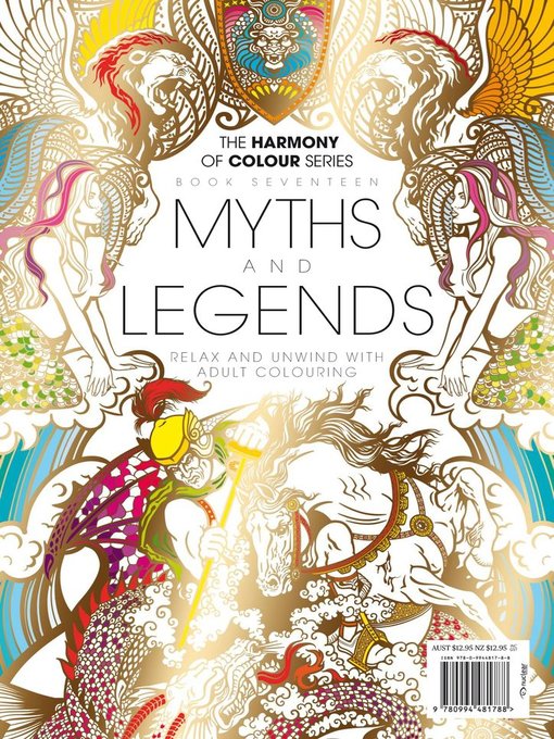 Colouring book: myths and legends cover image cdn