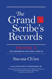 The grand scribe's records, volume x cover image cdn