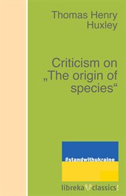 Criticism on "the origin of species" cover image cdn