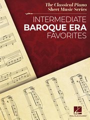 Intermediate baroque era favorites: the classical piano sheet music series cover image cdn