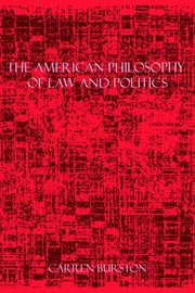 The american philosophy of law and politics cover image cdn