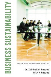 Business sustainability : investor, board, and management perspective cover image cdn