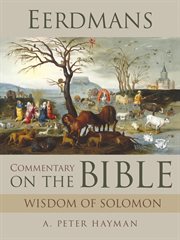 Eerdmans commentary on the bible: wisdom of solomon cover image cdn
