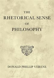 The rhetorical sense of philosophy cover image cdn