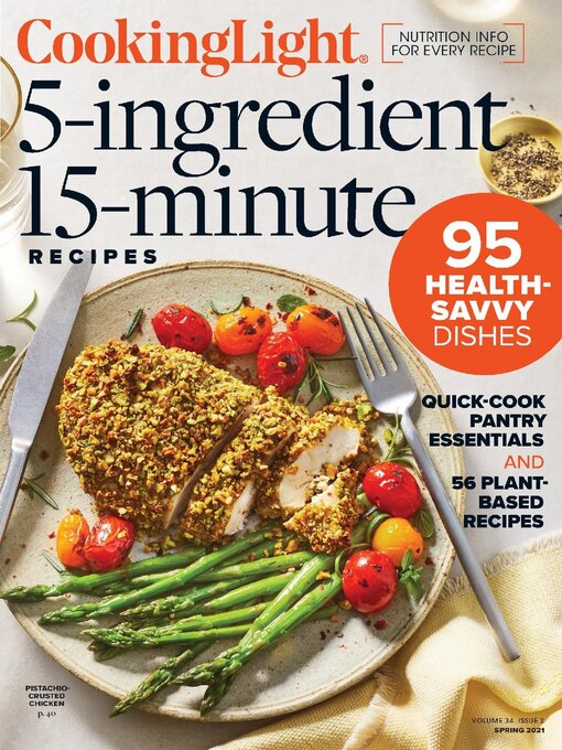 Cooking light 5 ingredients, 15 minutes cover image cdn