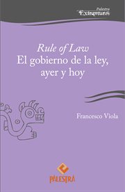 Rule of law. El gobierno de la ley, ayer y hoy cover image cdn