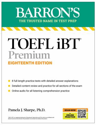 Barron's TOEFL iBT premium cover image