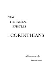 1 corinthians. A Critical & Exegetical Commentary cover image cdn
