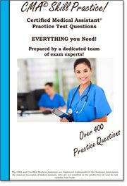 Practice the CMA! : certified medical assistant practice test questions cover image cdn