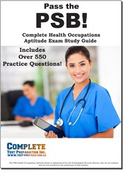Pass the psb! complete health occupation aptitude test (psb) study guide and practice test ques... cover image cdn