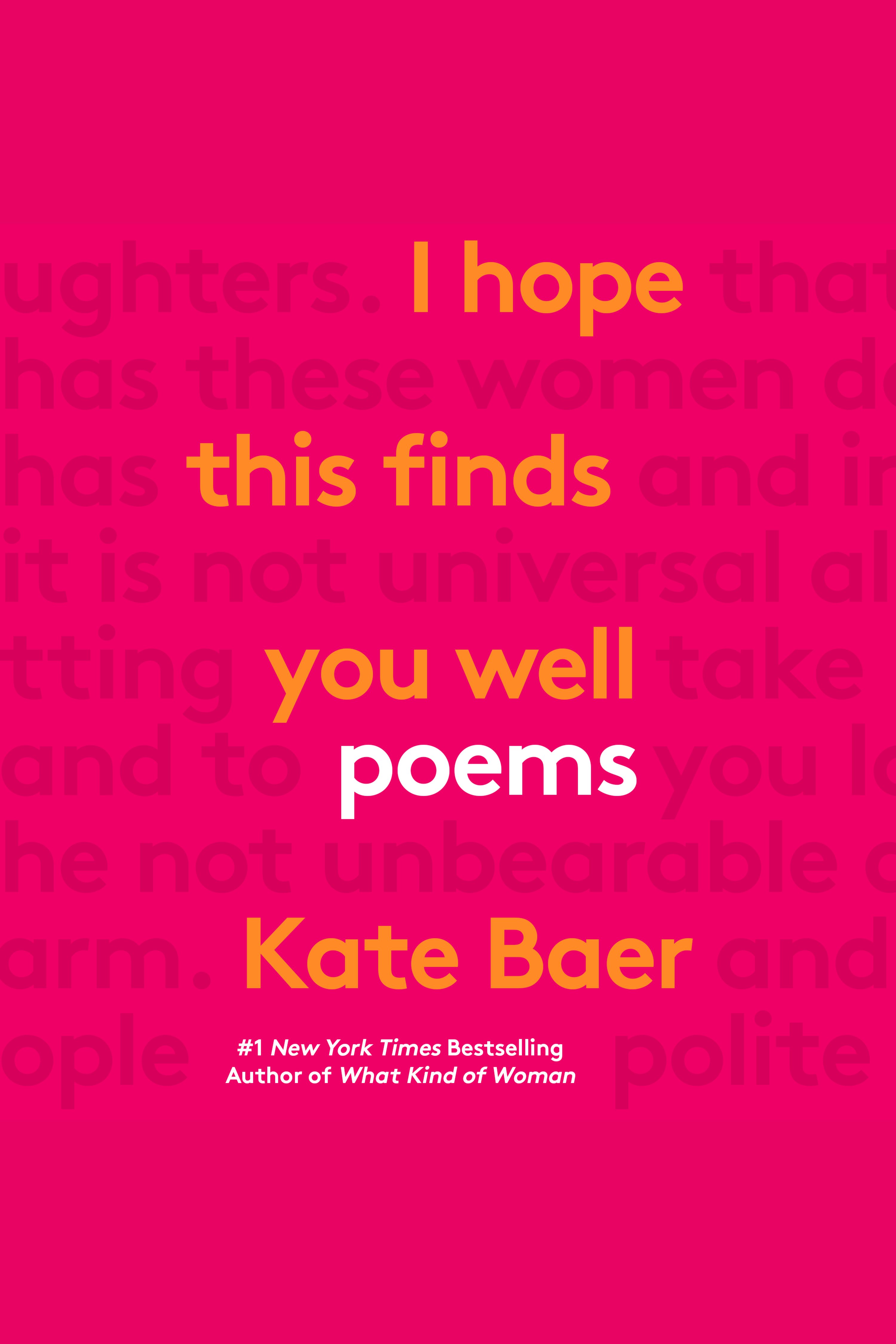 I Hope This Finds You Well Poems cover image cdn