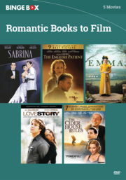 Binge box. Romantic books to film cover image cdn